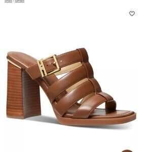 Michael Kors Jagger Leather Slip On Sandals Size 6 1/2